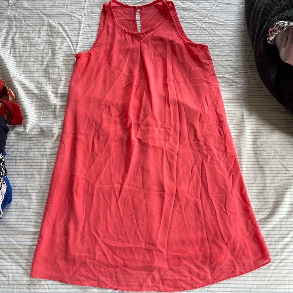 Warm Spring Peach Sunrise Salmon dress